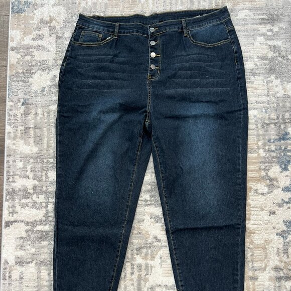 NWT 4XL Button Front Jeans - Picture 1 of 6